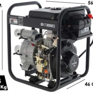 Motopompe diesel Blackstone BD-T 8000ES pour eaux sales
