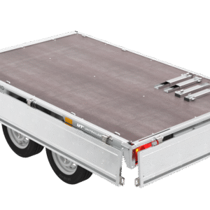 remorque deux essieux 254×151 avec roues unitrailer